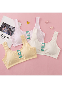 Áo Lót Nữ Học Sinh Ba Lỗ Cotton Thông Hơi Mút Liền 1376 – Êm Ái, Thoáng Mát