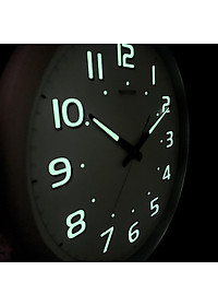 Đồng hồ treo tường Nhật Bản RHYTHM CMG805NR19, Kt 42.0 x 4.0cm, 1.4kg Vỏ nhựa. Dùng Pin.