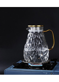 BỘ BÌNH ĐỰNG NƯỚC UỐNG THỦY TINH CAO CẤP KÈM 6 CỐC VÀ KHAY ( KHAY GIAO NGẪU NHIÊN ) VD82