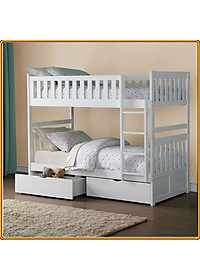 Giường Tầng Unit Có Hộc Kéo (1m2) (Nâu)