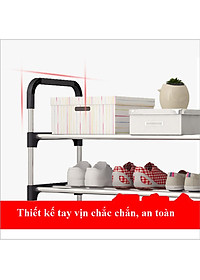 Kệ Để Giày Dép Inox 5 Tầng Lắp Ghép  Đa Năng Cao Cấp- Phong Cách Hàn Quốc - Chính Hãng MINIIN