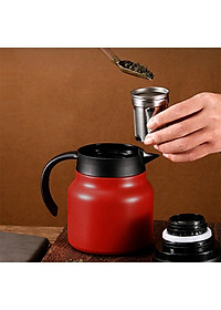 Ấm Pha Trà Giữ Nhiệt Inox 316 Dung Tích 800ml - 1000ml Hàng Cao Cấp, Phích Giữ Nhiệt Nước Nóng, Lạnh Có Lọc Tiện Dụng - HÀNG CHÍNH HÃNG MINIIN