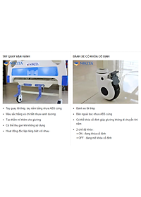 Giường bệnh Y tế, đa chức năng hỗ trợ chăm sóc người bệnh - Hàng chính hãng NIKITA