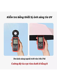Dù Mini Gấp Gọn  UPF50+ 2 Lớp Chống UV Tia Cực Tím ( Ô Che Mưa Nắng Bỏ Túi Văn Phòng Kích Thước Siêu Nhỏ 18cm ) - Hàng Chính Hãng MINIIN
