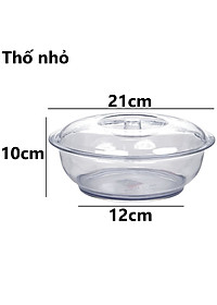 Âu phíp tròn trong suốt có nắp đậy - Tô cơm, bát đựng canh, đựng thực phẩm sản xuất theo tiêu chuẩn khắt khe của Nhật Bản , EU đám bảo an toàn cho sức khỏe người dùng- Hàng Việt Nam