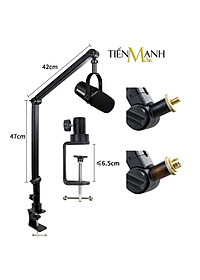 Chân Micro Kẹp Bàn Boom Arm Dr.Mic 2B (Chuyên Nghiệp) - Giá Đỡ Đế Mic Stand Microphone Thu Âm LiveStream Hàng Chính Hãng