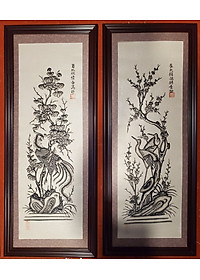 Tranh dân gian Đông Hồ-TÙNG CÚC HỒNG MAI