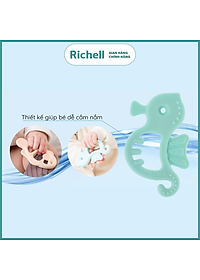 Gặm nướu sinh vật biển Richell Nhật silicone nguyên khối gặm nướu đồ chơi cho bé Baby