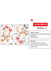 Decal dán tường Hoa mẫu đơn PEONY 3D CH2002 160 x 100 cm