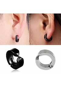 Bộ 2 bông tai Titan kẹp vành không cần bấm lỗ xỏ lỗ