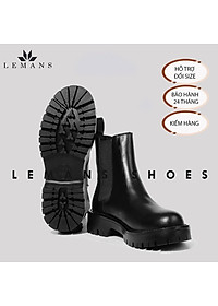 The Classic Chunky Chelsea Boots LeMans CHK02 Giày da bò Chelsea Boots đế Chunky, đế chunky, bảo hành 24 tháng