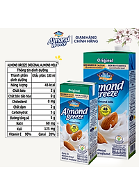 Thùng Sữa Hạt Hạnh Nhân ALMOND BREEZE Nguyên Chất 946ml x 12 hộp