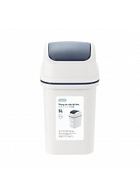 Thùng Rác Nắp Lật Hiro 5L Xuất Khẩu Thị Trường Nhật - Kháng Khuẩn Khử Mùi Phù Hợp Văn Phòng, Gia Đình