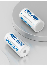 Pin C sạc Beston 4000mAh - Vỉ 2 pin cỡ trung dùng cho thiết bị gia đình, thiết bị điện tử - hàng nhập khẩu