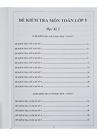 Sách - Đề kiểm tra Toán 5 học kì II