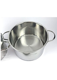 Combo bộ nồi inox quánh xửng chảo chống dính cao cấp FIVESTAR 7 món nắp kính 3 đáy dùng được bếp từ , hồng ngoại , gas