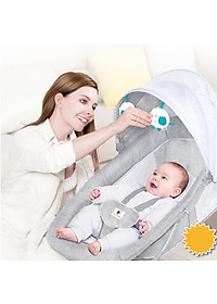 Nôi ru ngủ thư giãn kết hợp ghế ngồi đọc sách cho bé có nhạc Mastela 8104/8106 - điều khiển từ xa - kết hợp Bluetooth