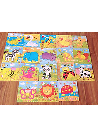  Combo 5 tranh ghép hình gỗ 9 miếng