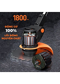 Máy cắt cỏ, tỉa cành cầm tay LAPUSEN pin khủng 15000mah, động cơ mạnh 1800w