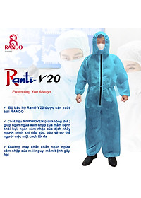 Quần áo bảo hộ y tế phòng sạch,  phòng dịch, dùng 1, 2 lần chính hãng Rando