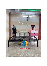 Giường sắt mỹ nghệ giá rẻ nhiều size từ 1m đến 1m8