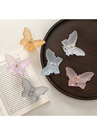 Kẹp tóc con bướm pha lê solid - Kẹp tóc càng cua con bướm phong cách Hàn Quốc - Kẹp tóc đẹp cho lady