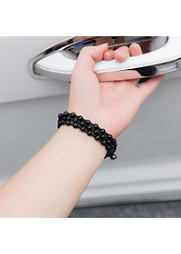 Vòng chuỗi hạt đeo tay phong thủy đá Obsidian phát lộc dành cho nam nữ