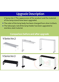 Đèn led Week Aqua New V series Ver.3 WRGB quang phổ cây bể thủy sinh cá tép cảnh