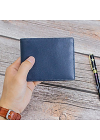 Ví nam, bóp nam da bò Saffiano Bụi Leather V126 - Bảo hành 12 tháng