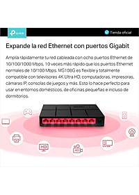 Bộ Chia Mạng 8 Cổng Gigabit MERCUSYS MS108G - Switch  10/100/1000Mbps - Hàng Chính Hãng