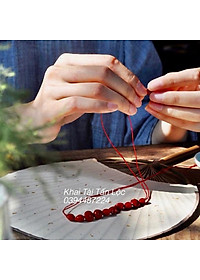 Vòng tay hạt đậu đỏ - Hồng đậu - tình yêu nồng thắm kèm hộp sang trọng