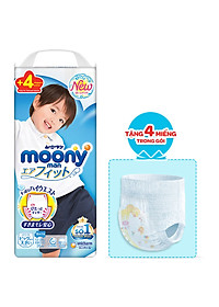 Tã Quần Cao Cấp Moony Nhật Bản Bé Trai XXL26 (26 Miếng) - Tặng 4 Miếng Trong Gói