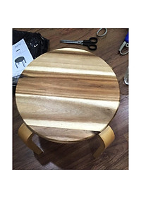 Ghế đẩu tròn gỗ tràm - Ghế lắp ráp 29 x 29 x 24.5 - Gỗ Đức Thành - 13151