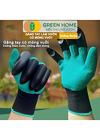 Găng tay làm vườn, có móng vuốt, độ bền cao, chống thấm nước, đào, xới đất, dễ vệ sinh |Greenhome