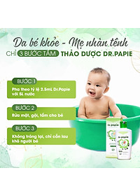 Combo 3 Lọ Nước Tắm Thảo Dược Dr Papie Cho Bé Giúp Ngăn Ngừa Và Giảm Các Vấn Đề Về Da
