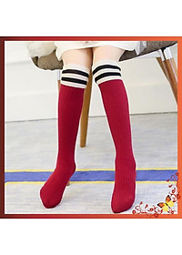 Tất đùi cho bé gái từ 2 đến 8 tuổi phong cách Hàn Quốc - Vớ cao ngang đầu gối, chất liệu mềm co giãn TT003