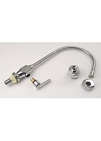 Vòi rửa chén lạnh cần lò xo Đồng mạ Chrome Eurolife EL-RC01 (Trắng bạc)