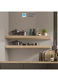 Set 2 Kệ Gỗ Dài 120cm Treo Tường Màu Trắng/  Đen/ Vân gỗ Thương Hiệu SIB Decor, Dùng Để Sách, Vật Dụng Trong Nhà, Đồ Trang Trí