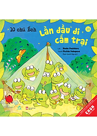 Sách Ehon - Combo 10 chú Ếch phần 3 từ tập 13 đến tập 18 gồm 6 cuốn: Món quà đặc biệt, Đi Picnic, Mở cửa bể bơi, Lần đầu đi cắm trại, Cùng nhau ngắm trăng, Lễ hội mùa Thu