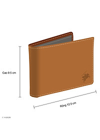 Bóp Nam Da Bò VINTAGE Hoài Cổ, Chất Da Mềm Mại - Vân Tự Nhiên, Size Lớn, Thiết Kế Cổ Điển, Đơn Giản - Mỏng Nhẹ, Dáng Ngang - Gập 2, Ngăn Đựng Tiền Có Khóa Kéo, Nhiều Ngăn Để Giấy Tờ Tiện Dụng - Hàng Chính Hãng SAIGIO