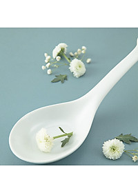 Muôi thẳng cán hoa, thìa canh, thìa cơm sứ Long Phương