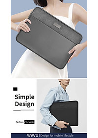 Túi Chống Sốc WiWU Minimalist Sleeve Dùng Cho Laptop Chống Thấm Nước - Hàng Chính Hãng