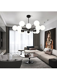 Đèn chùm ALIGA cao cấp hiện đại loại 12 bóng trang trí nội thất sang trọng - Kèm bóng LED chuyên dụng.
