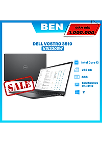 Laptop Dell Vostro 3510 V5I3305W (Core i3-1115G4/ 8GB/ 256GB/ 15.6 FHD/ Win11 + Office) – Hàng Chính Hãng