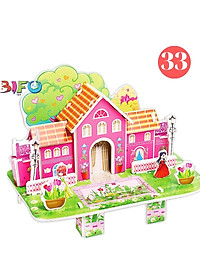 Đồ chơi lắp ghép mô hình giấy thông minh Ngôi nhà mơ ước