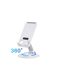Giá đỡ Wiwu Desktop Rotation Stand ZM109 cho điện thoại có thể gấp gọn, điều chỉnh độ cao tùy ý, xoay 360 độ - Hàng chính hãng