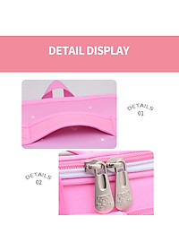 Balo chống gù dáng hộp 3D cho bé gái ,balo học sinh tiểu học in hình dễ thương HS1026