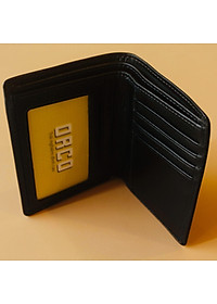 Ví/ Bóp Nam Dáng Đứng Màu Đen Dành cho Nam Da Bò Cao Cấp, Thiết Kế Tinh Tế, Thời Trang 2020 - ORCO (Kích thước 12 cm x 9 cm)