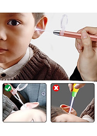 Dụng Cụ Lấy Ráy Tai Chuyên Nghiệp, Ngoáy Tai Có Đèn Cho Bé - HBH
