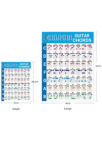 Guitar Chord Poster Practice Sticker Guitar Chords Chart for Guitarists Beginners